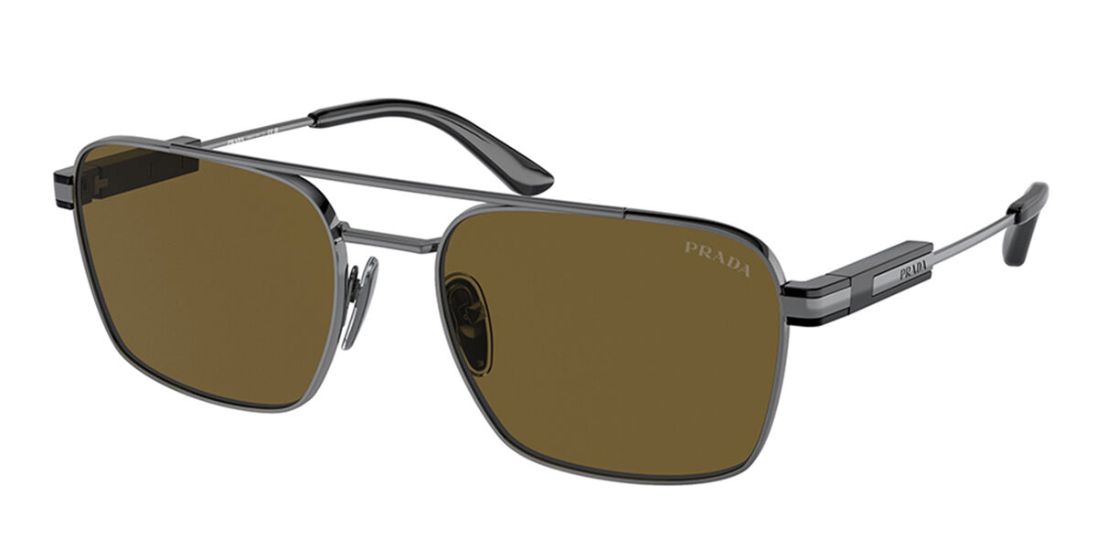 Image of Prada PR 67ZS 5AV01T Óculos de Sol Gunmetal Masculino BRLPT