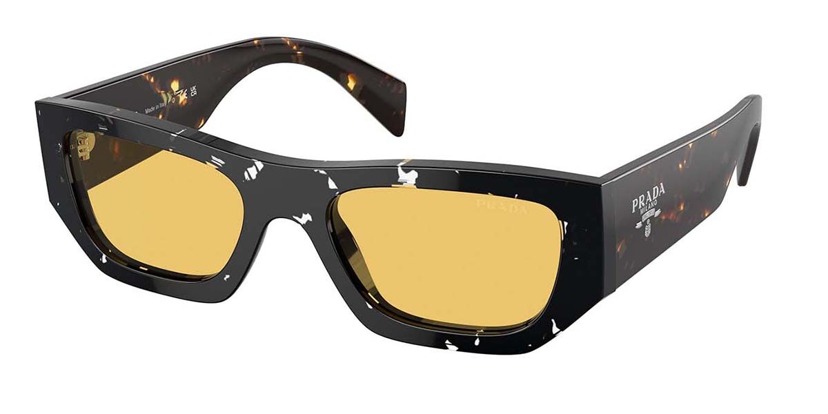 Image of Prada PR A01S 15O10C Óculos de Sol Tortoiseshell Masculino BRLPT