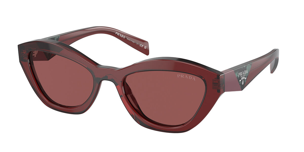 Image of Prada PR A02S 18O80B Óculos de Sol Vinho Feminino BRLPT