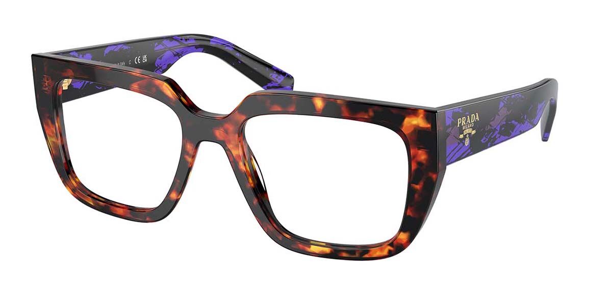 Image of Prada PR A03V 14O1O1 52 Tortoiseshell Damskie Okulary Korekcyjne PL