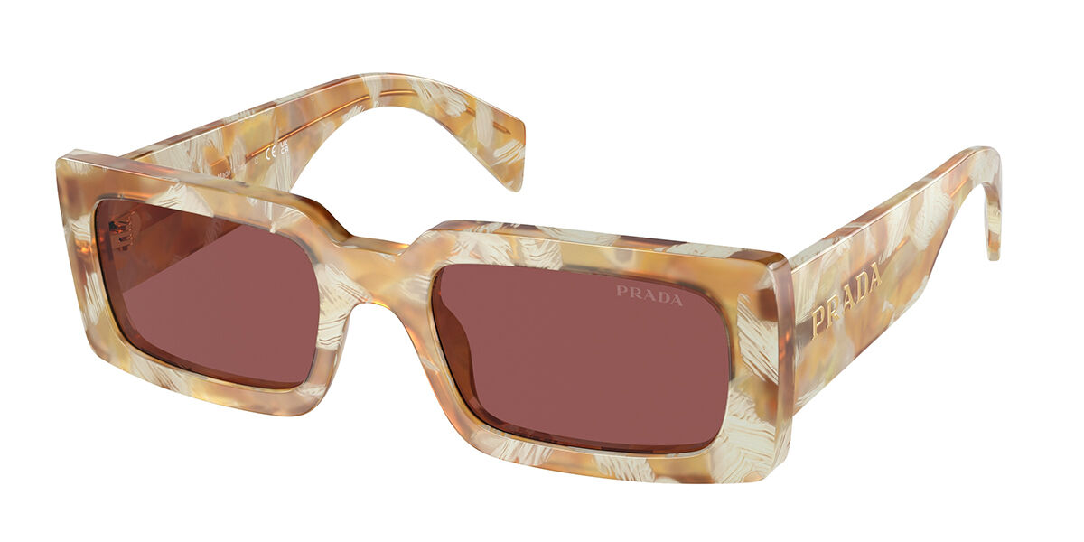 Image of Prada PR A07S 19N08S Óculos de Sol Tortoiseshell Feminino PRT