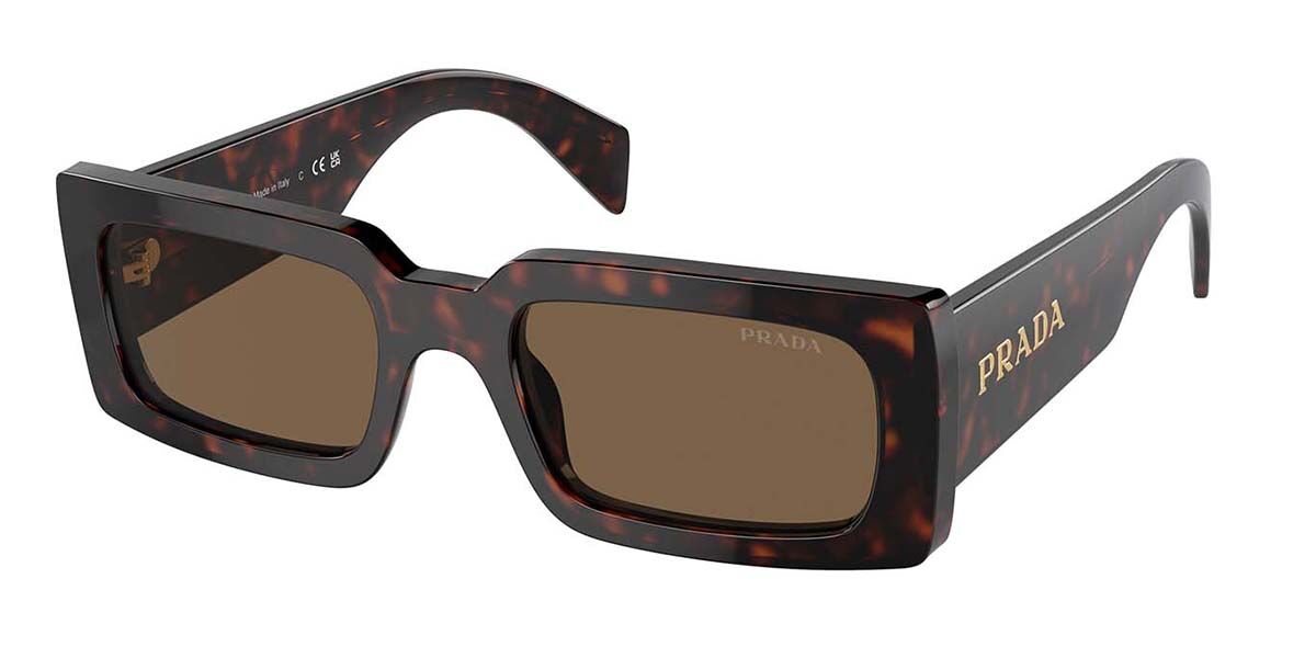 Image of Prada PR A07S Polarized 16N5Y1 Óculos de Sol Tortoiseshell Feminino PRT