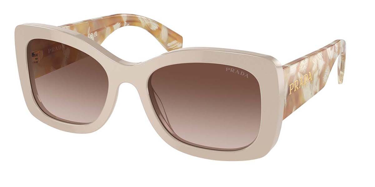 Image of Prada PR A08S 11O6S1 56 Lunettes De Soleil Femme Marrons FR