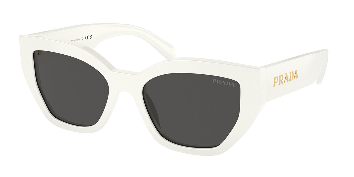 Image of Prada PR A09S 1425S0 Óculos de Sol Brancos Feminino PRT