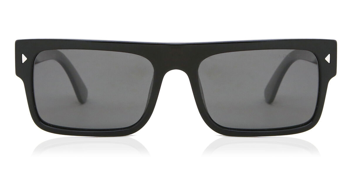 Image of Prada PR A10S Polarized 16K08G 57 Svarta Solglasögon Män SEK