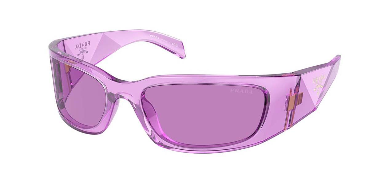 Image of Prada PR A14S 13R30G 60 Lunettes De Soleil Femme Purple FR