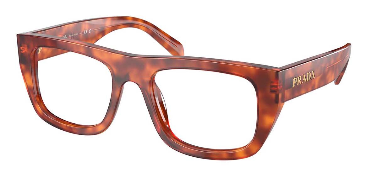 Image of Prada PR A17V 18R1O1 Óculos de Grau Tortoiseshell Feminino PRT