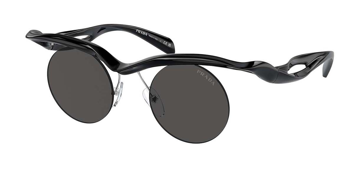 Image of Prada PR A18S 1AB5S0 43 Lunettes De Soleil Homme Noires FR