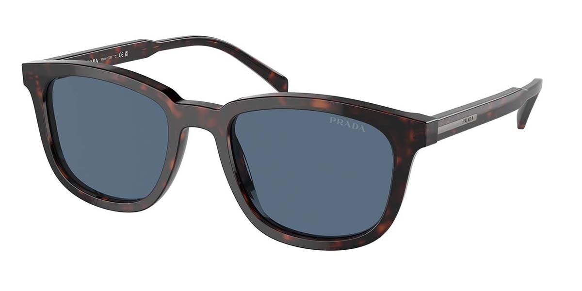 Image of Prada PR A21S 17N06A 53 Lunettes De Soleil Homme Tortoiseshell FR