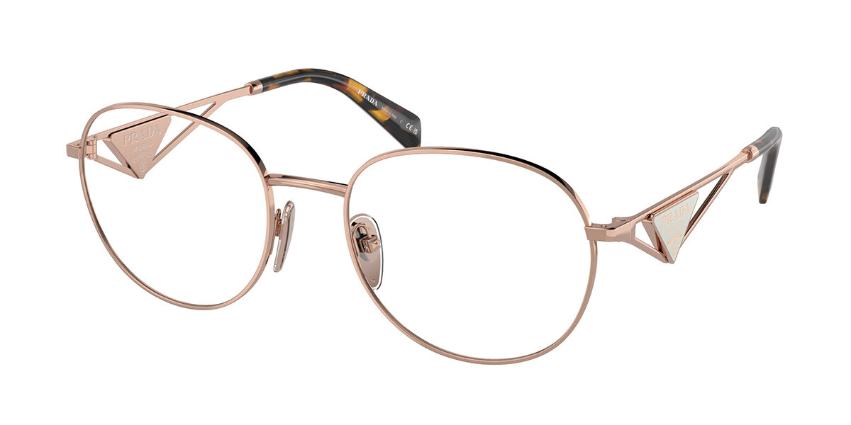 Image of Prada PR A50V SVF1O1 Óculos de Grau Dourados Feminino PRT