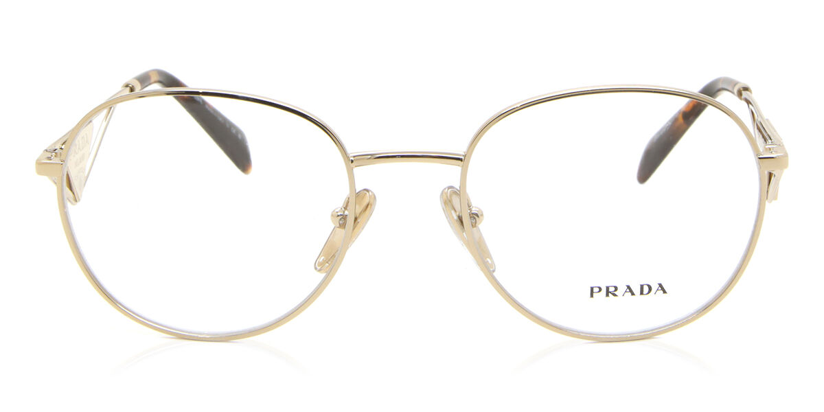 Image of Prada PR A50V ZVN1O1 Óculos de Grau Dourados Feminino BRLPT