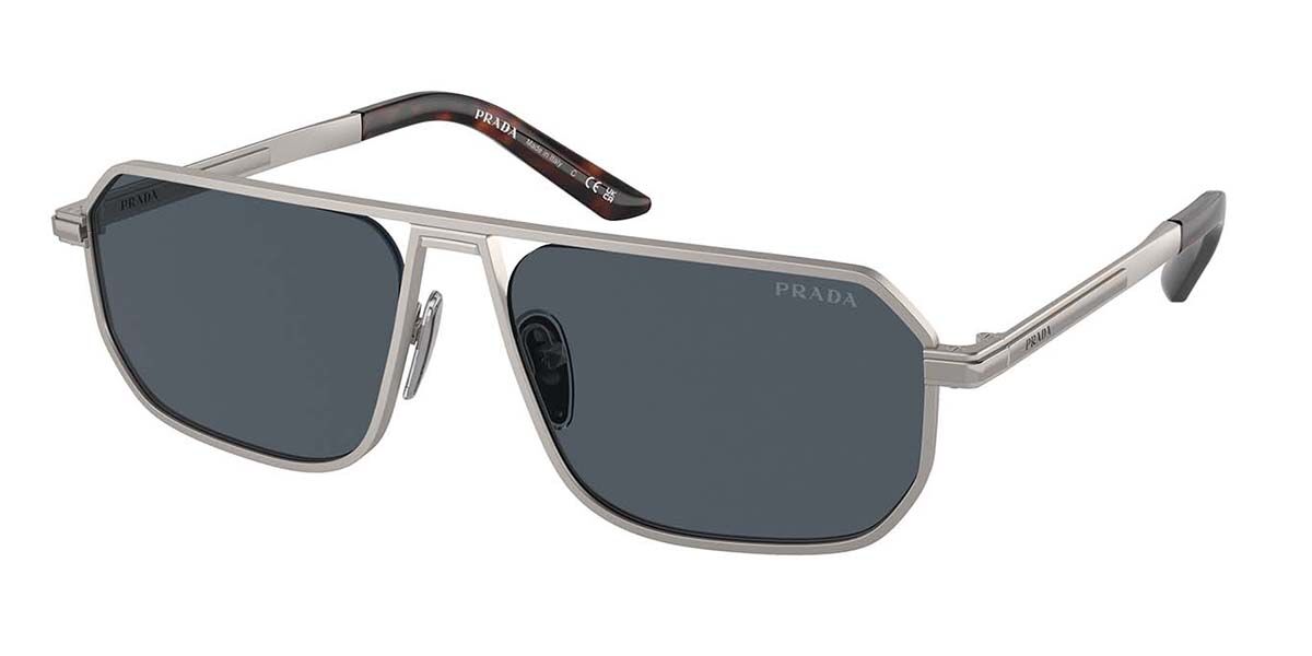 Image of Prada PR A53S 7CQ09T Óculos de Sol Gunmetal Masculino PRT