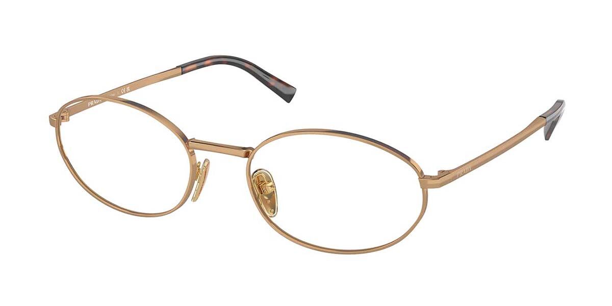 Image of Prada PR A57V 7OE1O1 Gafas Recetadas para Mujer Dorados ESP