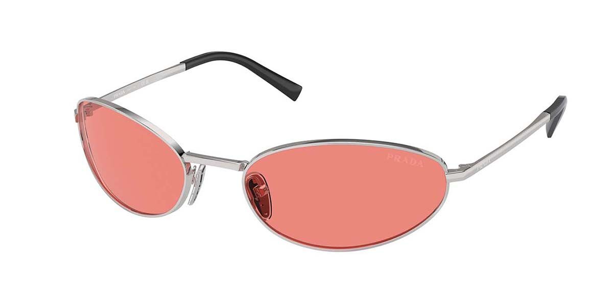 Image of Prada PR A59S 1BC20B 59 Lunettes De Soleil Femme Argentées FR