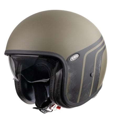 Image of Premier Vintage Evo Btr Mil Green BM  Jet Helmet Size S EN