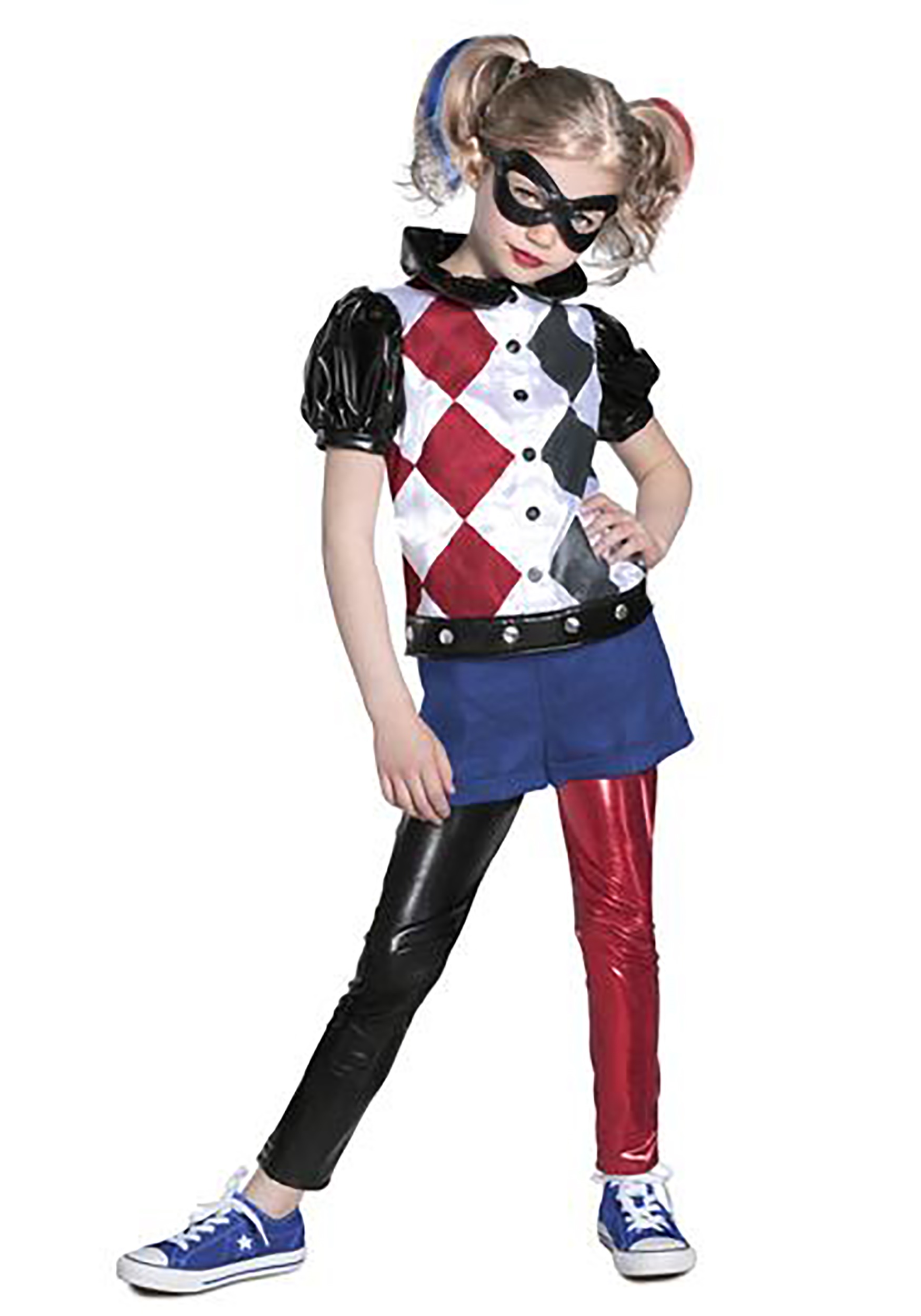 Image of Premium Harley Quinn DC Superhero Girl's Costume ID PR4927-S