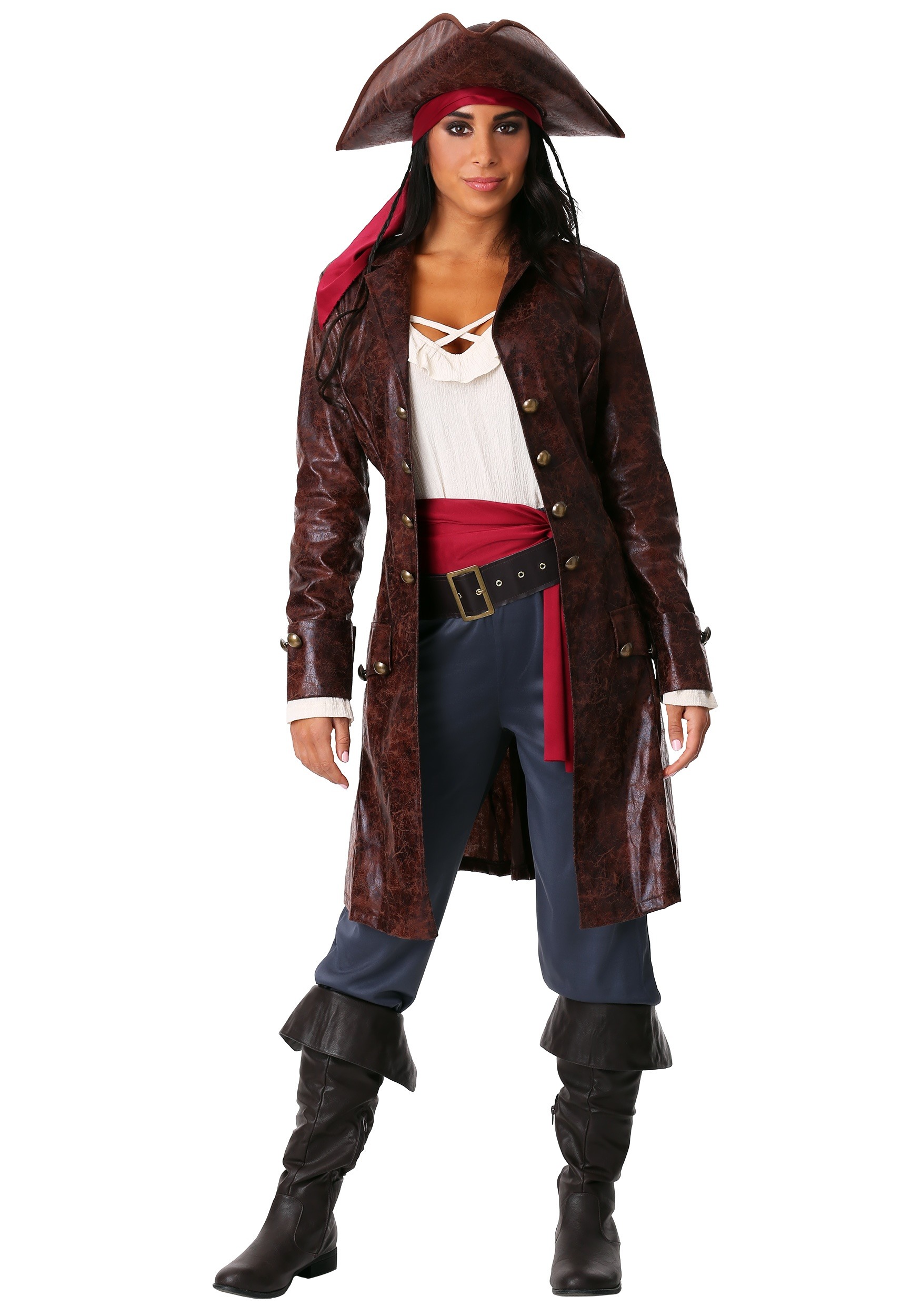 Image of Pretty Pirate Captain Costume for Women ID FUN0391AD-M