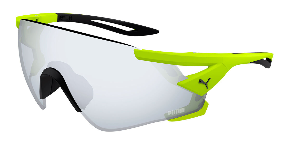 Image of Puma PU0398S 008 Óculos de Sol Verdes Masculino BRLPT