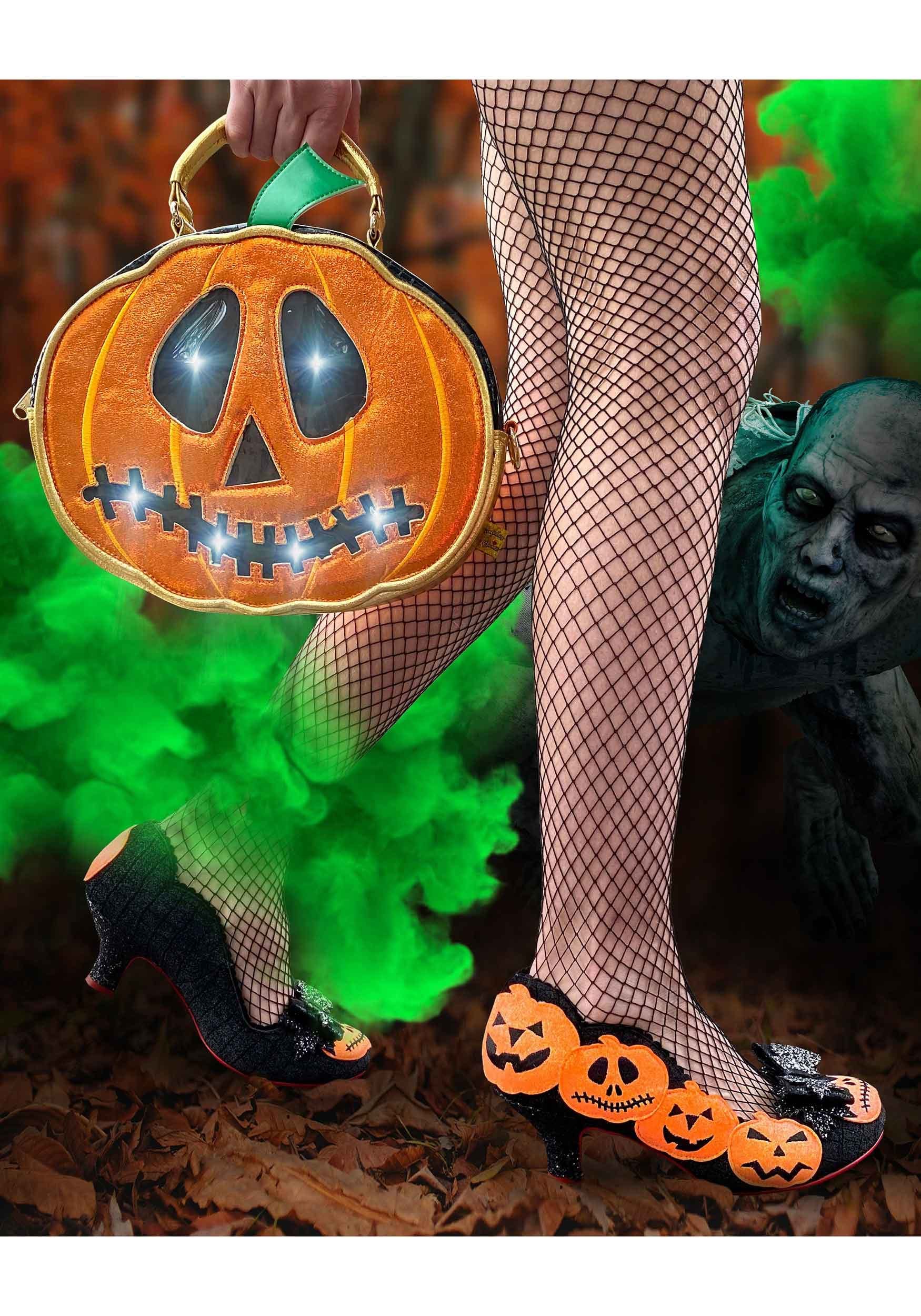 Image of Pumpkin Carving Low Heels by Irregular Choice ID IRR4136-95A-10