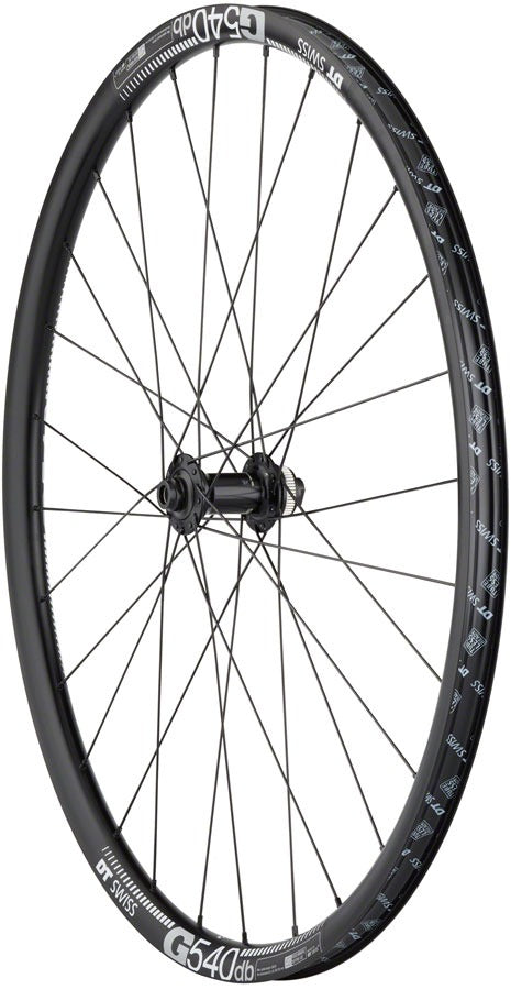 Image of Quality Wheels Shimano Tiagra/DT G540 Front Wheel - 700c 12 x 100mm Center-Lock Black