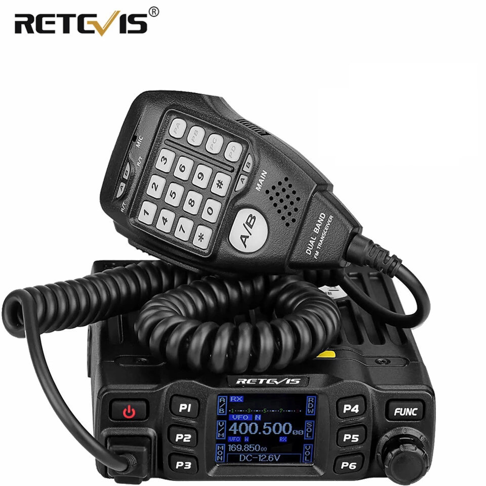 Image of RETEVIS RT95 Car Two-Way Radio Station 200CH 25W High Power VHF UHF Mobile Radio Car Radio CHIRP Ham Mobile Radio Transc