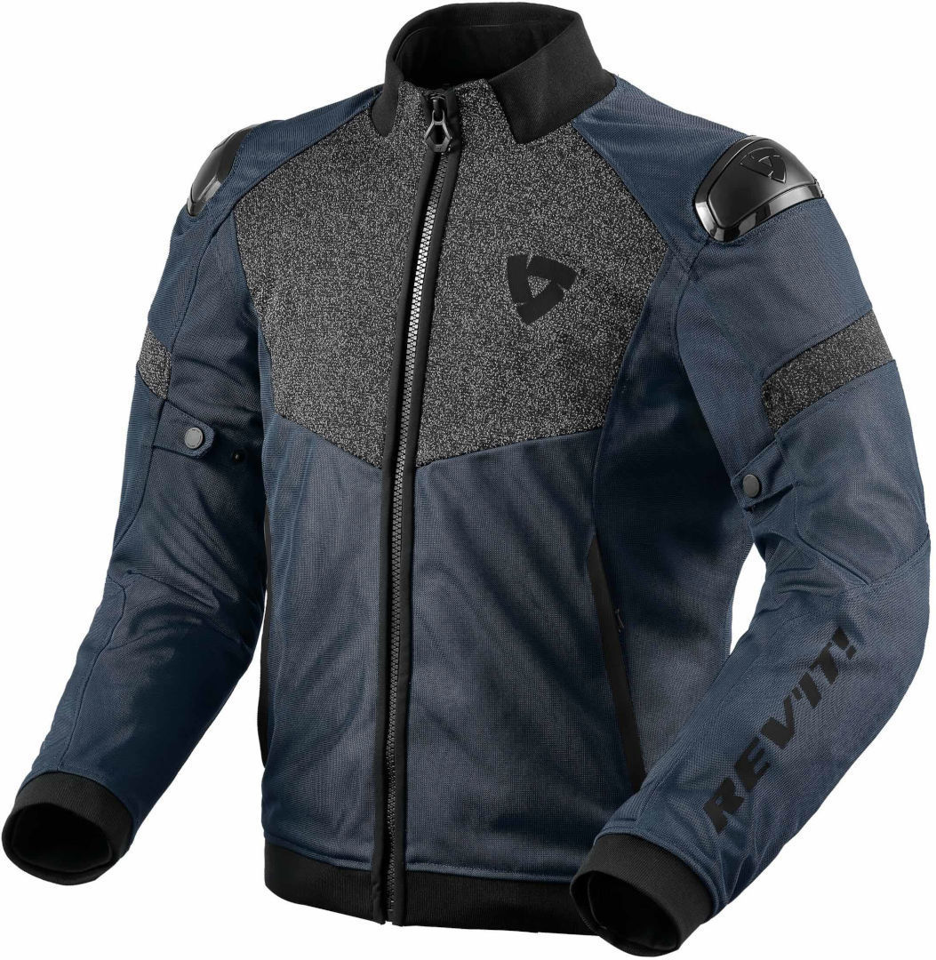 Image of REV'IT! Action H2O Schwarz Dark Blau Jacke Größe 3XL