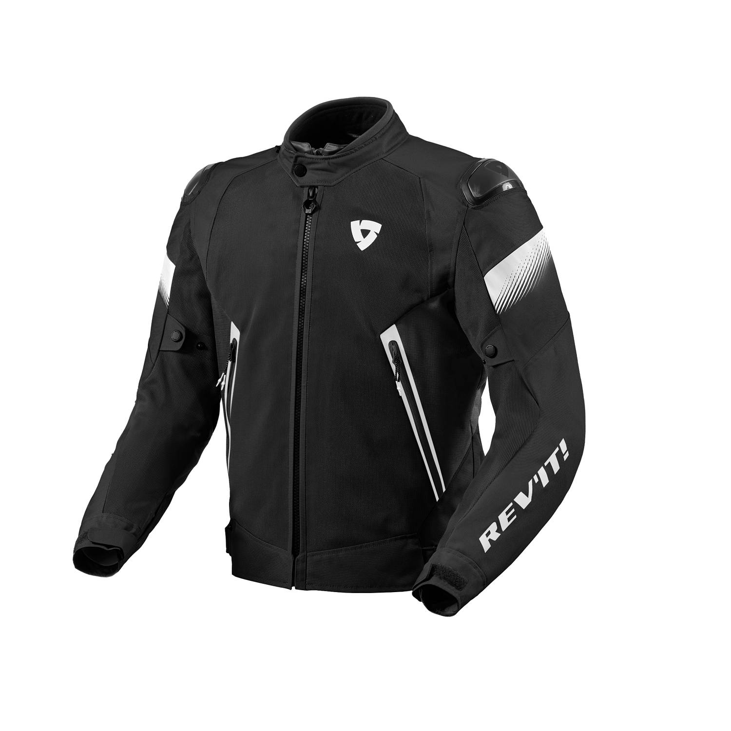 Image of REV'IT! Control Air H2O Jacket Black White Größe S