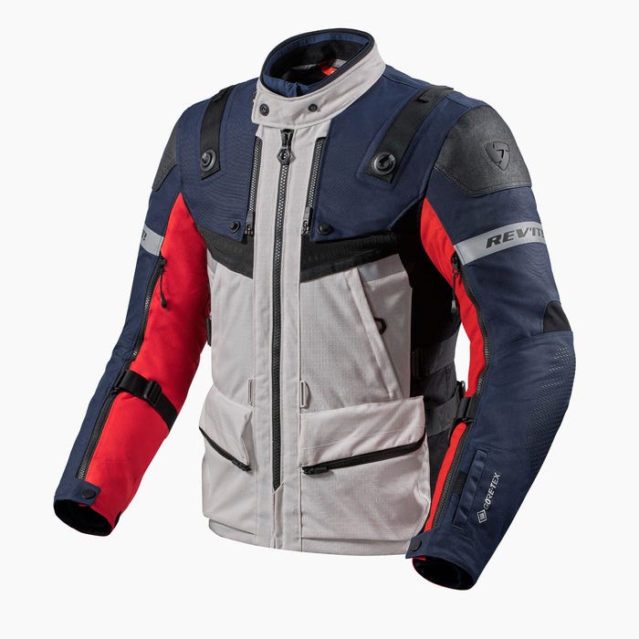 Image of REV'IT! Defender 3 GTX Rouge Bleu Blouson Taille S