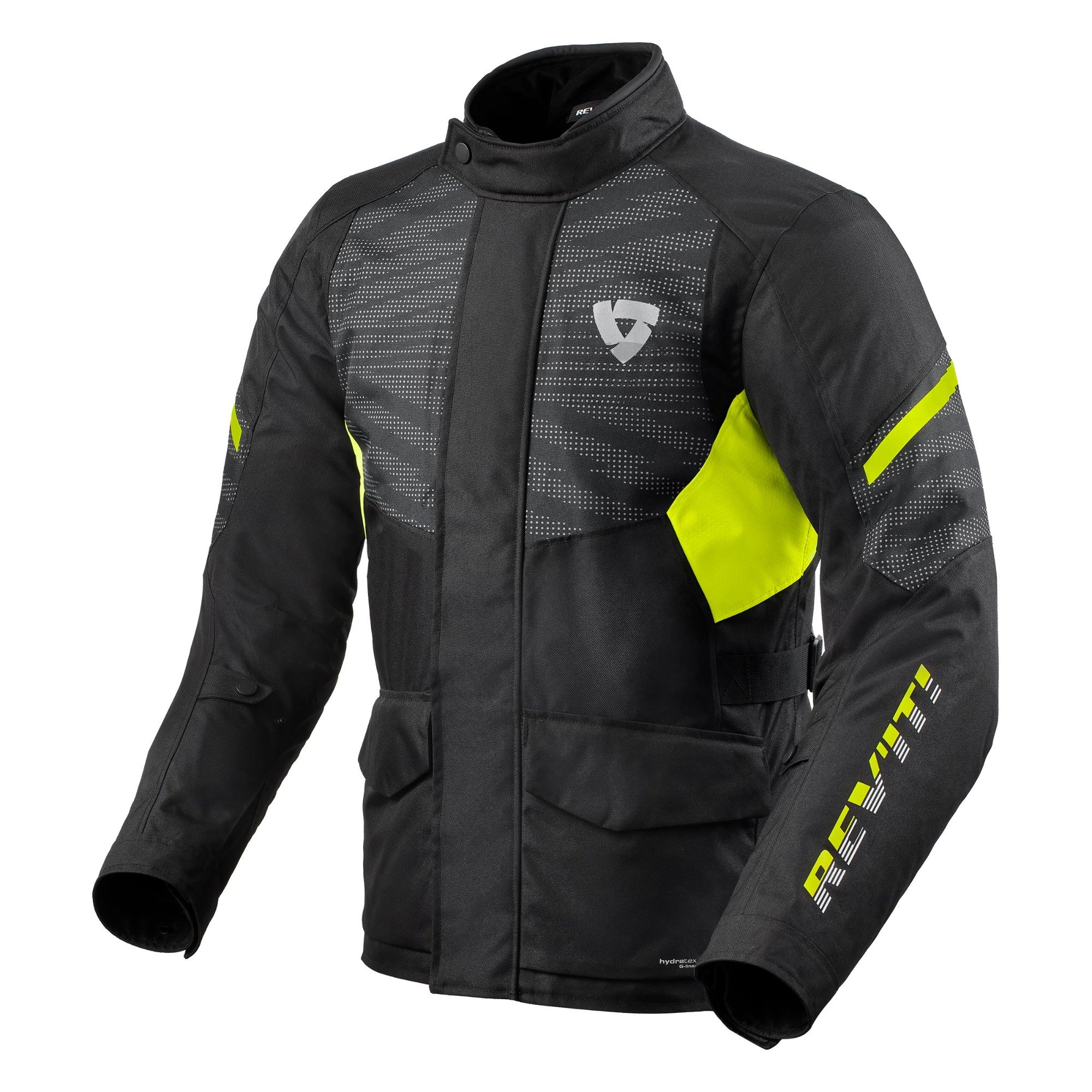 Image of REV'IT! Duke H2O Noir Neon Jaune Blouson Taille S