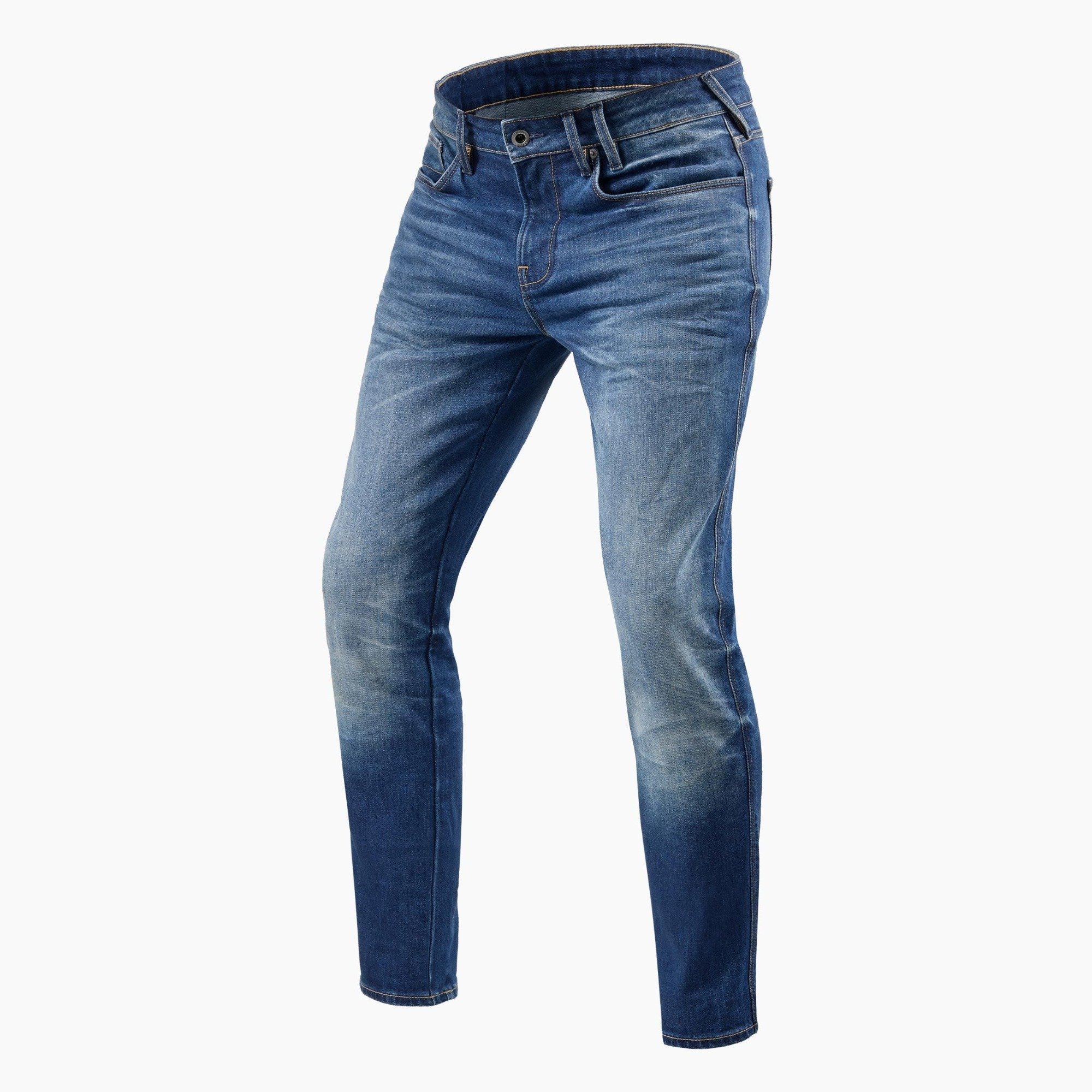 Image of REV'IT! Jeans Carlin SK Mid Blue Used Motorcycle Jeans Size L36/W31 EN