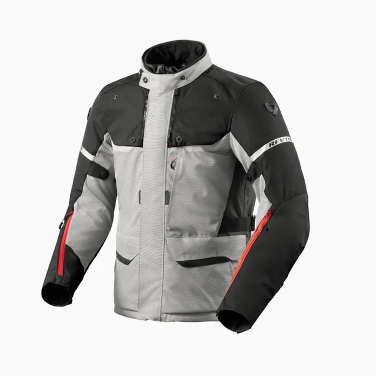 Image of REV'IT! Outback 4 H2O Silber Schwarz Jacke Größe XL