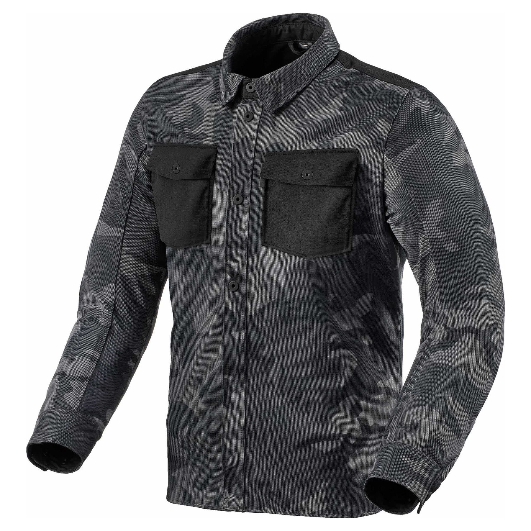 Image of REV'IT! Overshirt Tracer Air 2 Camo Dark Grau Jacke Größe S