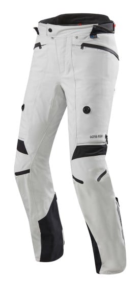 Image of REV'IT! Poseidon 2 GTX Argent Noir Standard Pantalon Taille 2XL