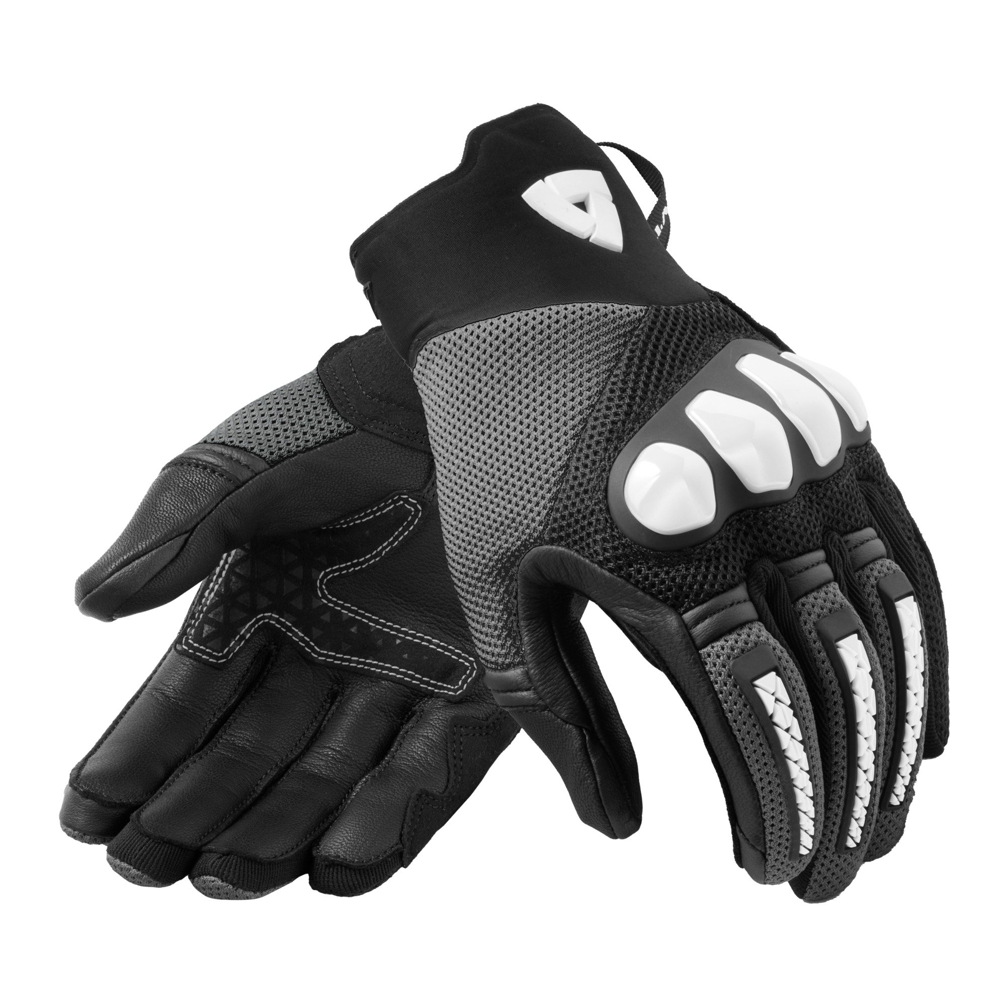 Image of REV'IT! Speedart Air Noir Blanc Gants Taille L