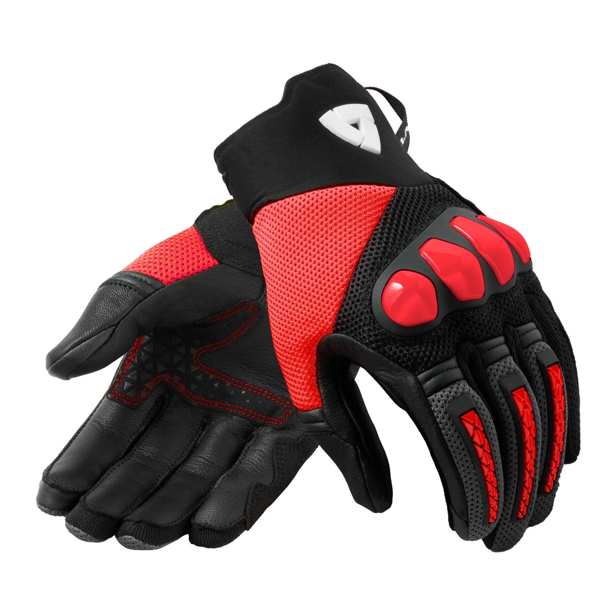 Image of REV'IT! Speedart Air Noir Neon Rouge Gants Taille L