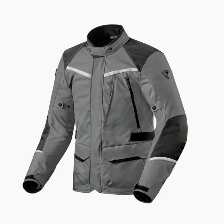 Image of REV'IT! Voltiac 3 H2O Gris Noir Blouson Taille S