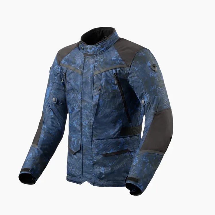 Image of REV'IT! Voltiac 3 H2O Jacket Camo Blue Size S ID 8700001365314