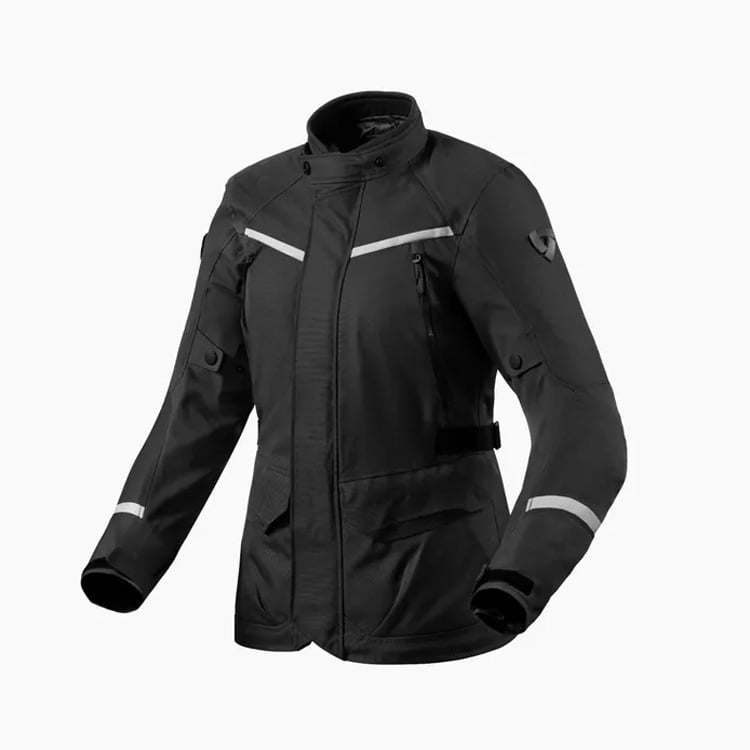 Image of REV'IT! Voltiac 3 H2O Ladies Schwarz Silber Jacke Größe 40