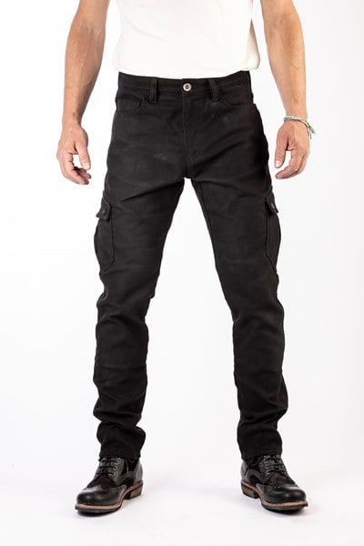 Image of ROKKER Black Jack Slim Jeans Motorista Negro Talla L32/W30