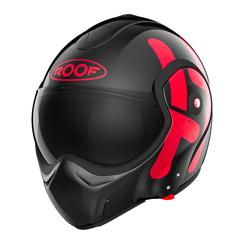 Image of ROOF BoXXer Twin Black Red Modular Helmet Talla XS