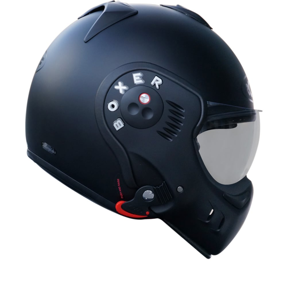 Image of ROOF RO5 Boxer V8 S Mat Noir Casque Modulable Taille L
