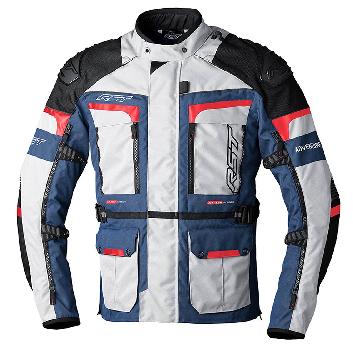 Image of RST Adventure-X Jacket Silver Blue Red Größe 50