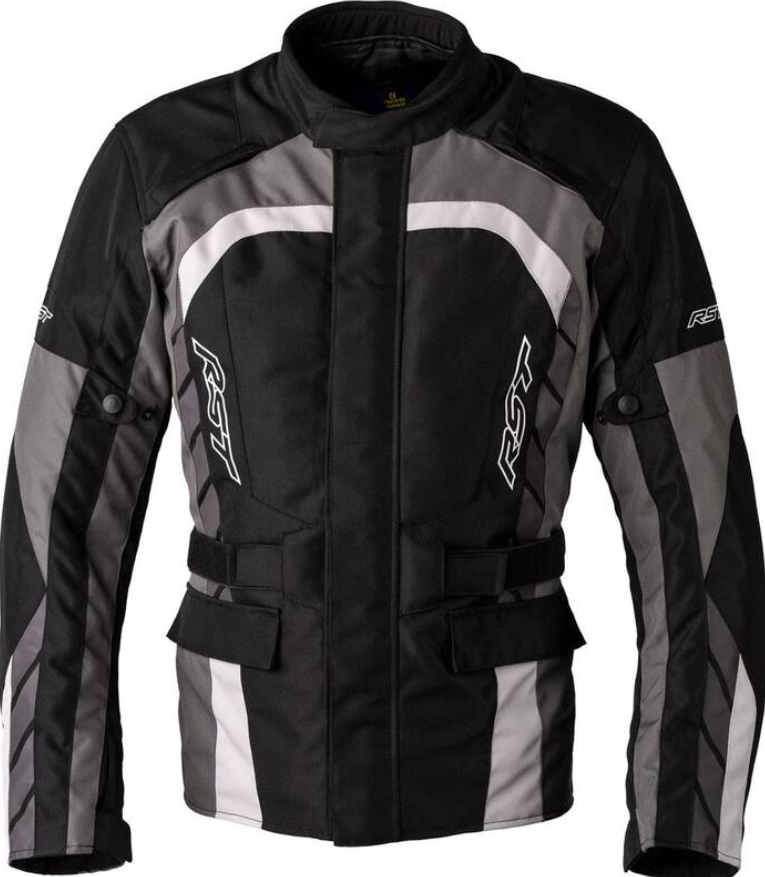 Image of RST Alpha CE 5 Textile Jacket Men Black Gray White Talla 42