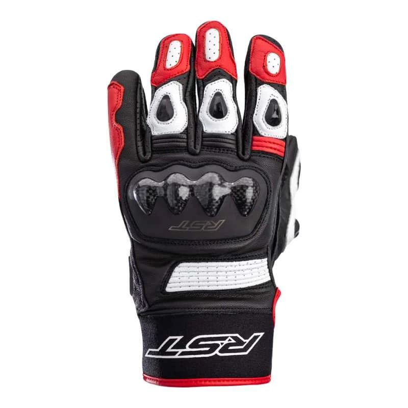 Image of RST Freestyle 2 Ce Mens Glove Schwarz Weiß Rot Handschuhe Größe 10