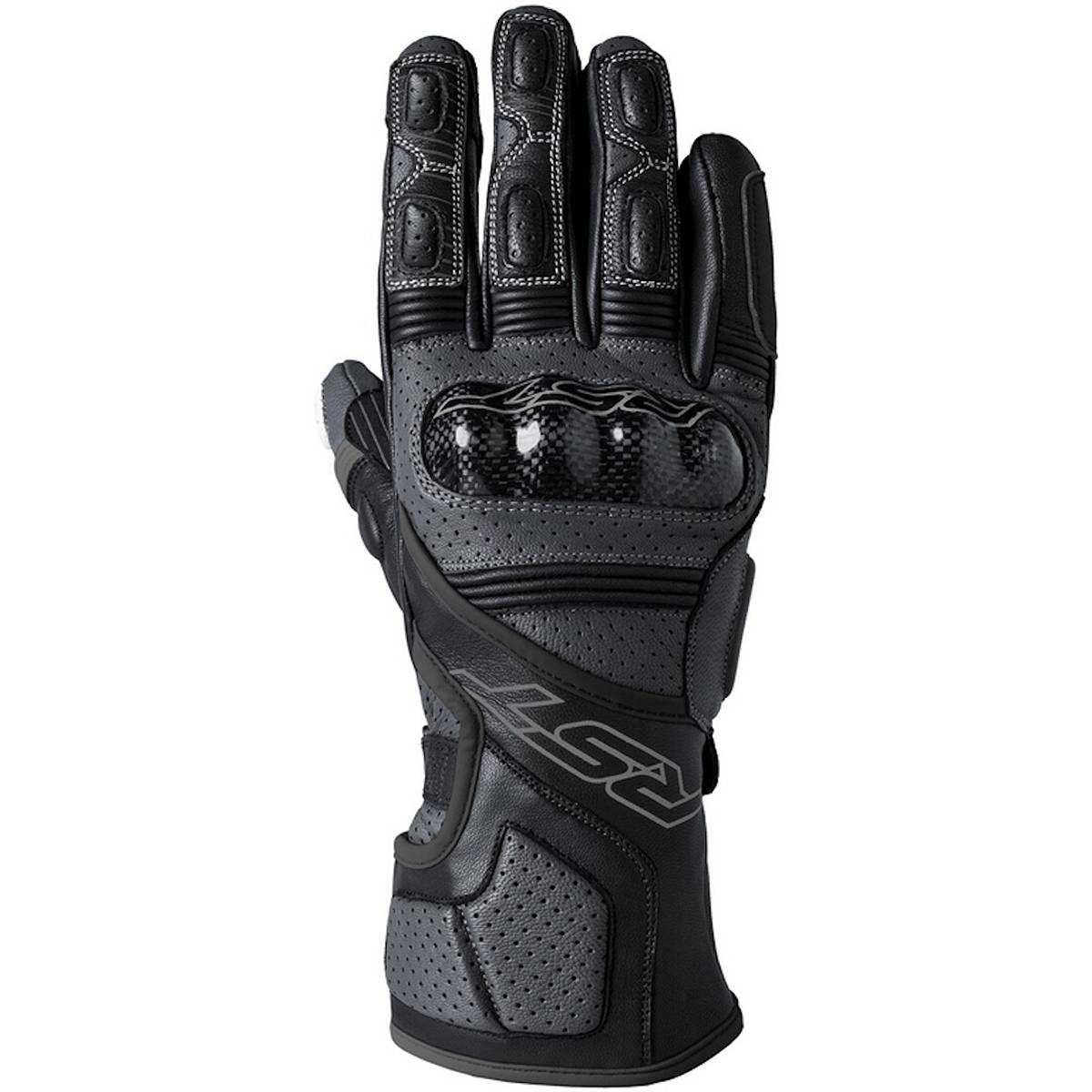 Image of RST Fulcrum Gloves Grey Black Black Size 7 EN