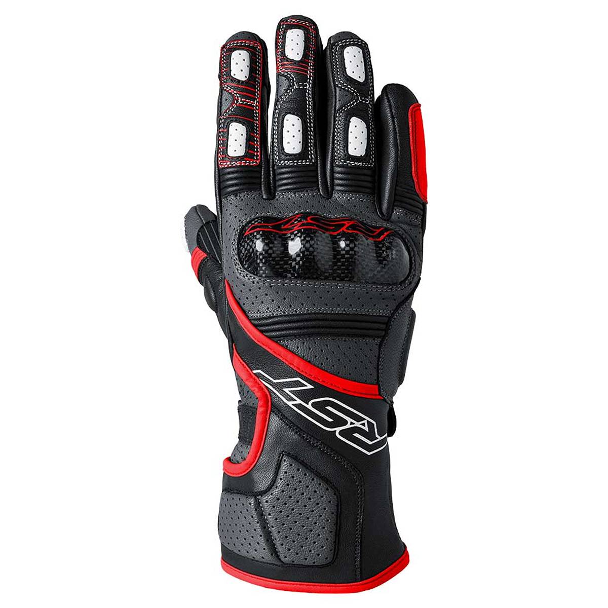 Image of RST Fulcrum Gloves Grey Red Black Taille 10