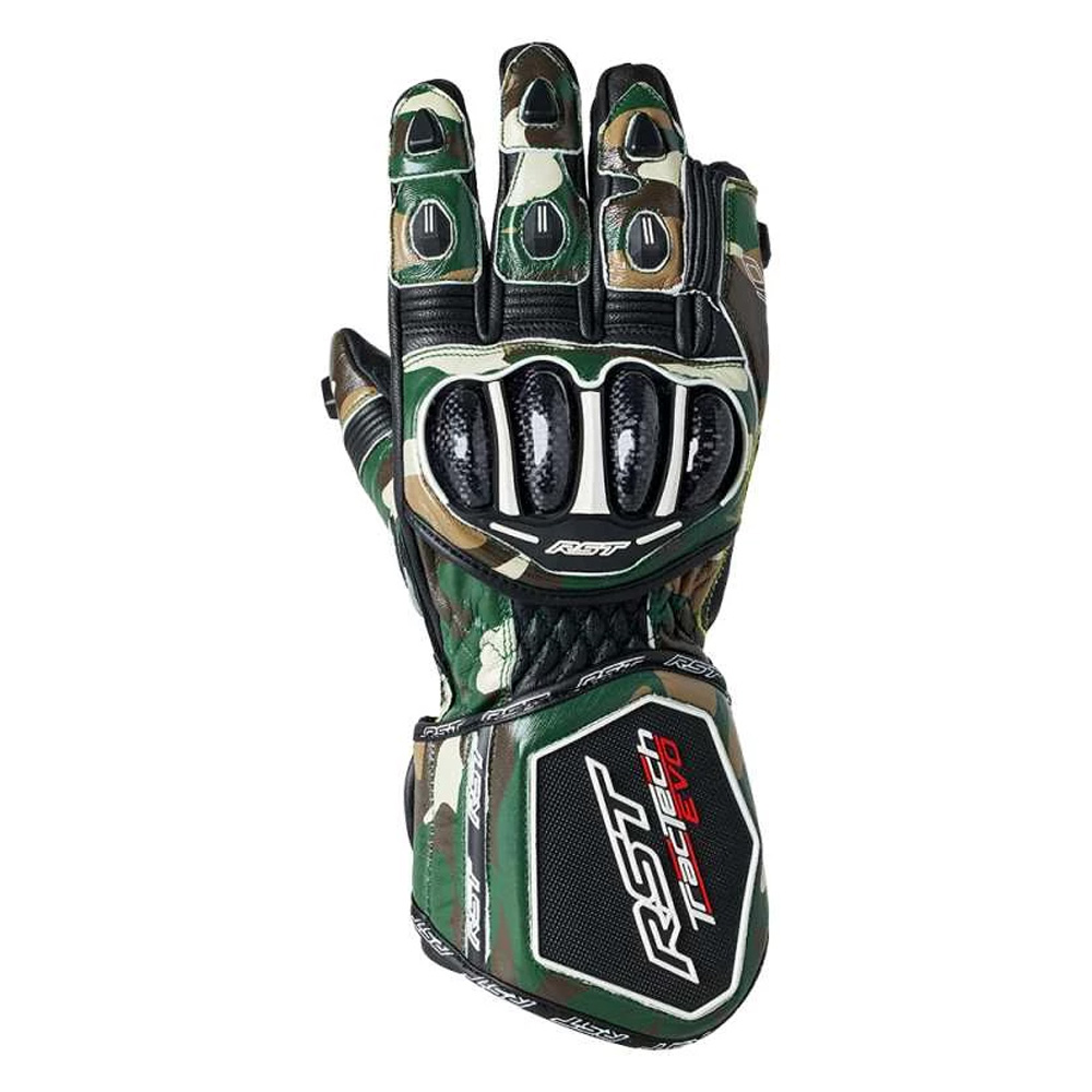 Image of RST Glove Tractech Evo 4 Khaki Camo Handschuhe Größe 8