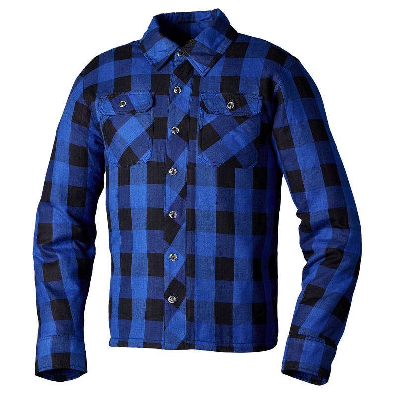 Image of RST Lumberjack CE Textile Shirt Men Blue Check Size 44 EN