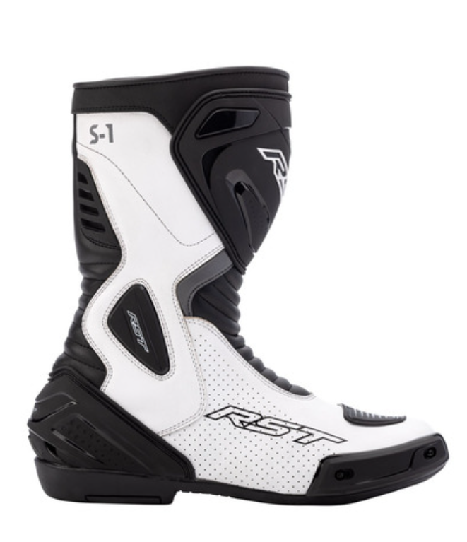 Image of RST S1 Mens Ce Blanc Noir Bottes Taille 42