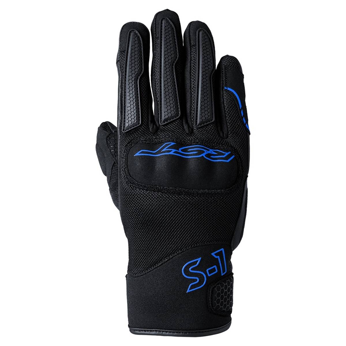 Image of RST S1 Mesh Gloves Black Grey Neon Blue Größe 10